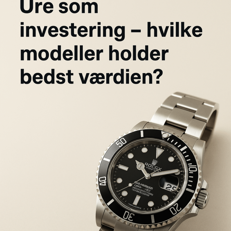 Ure som investering – hvilke modeller holder bedst værdien?