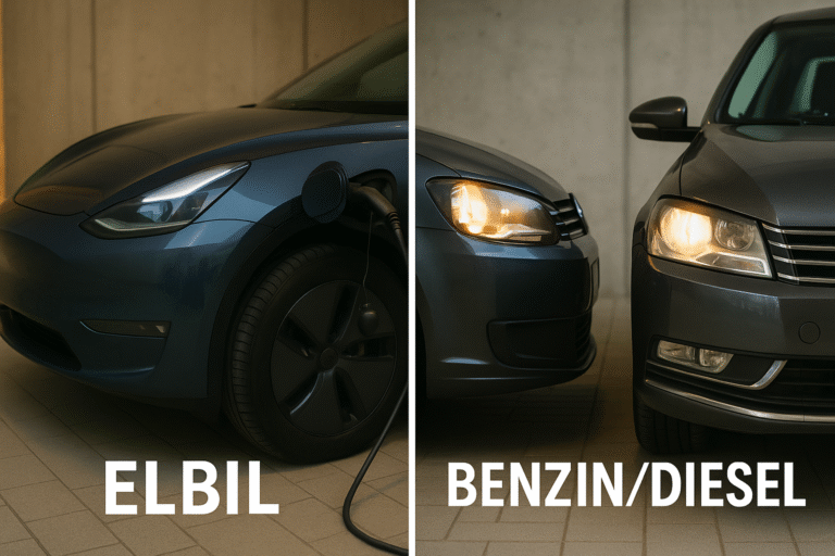 elbil vs benzin diesel brugt