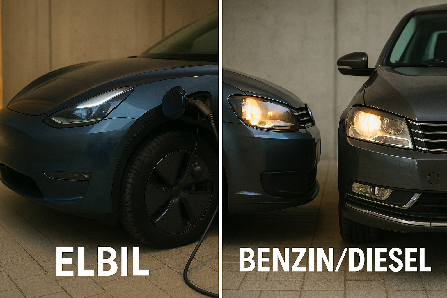 elbil vs benzin diesel brugt