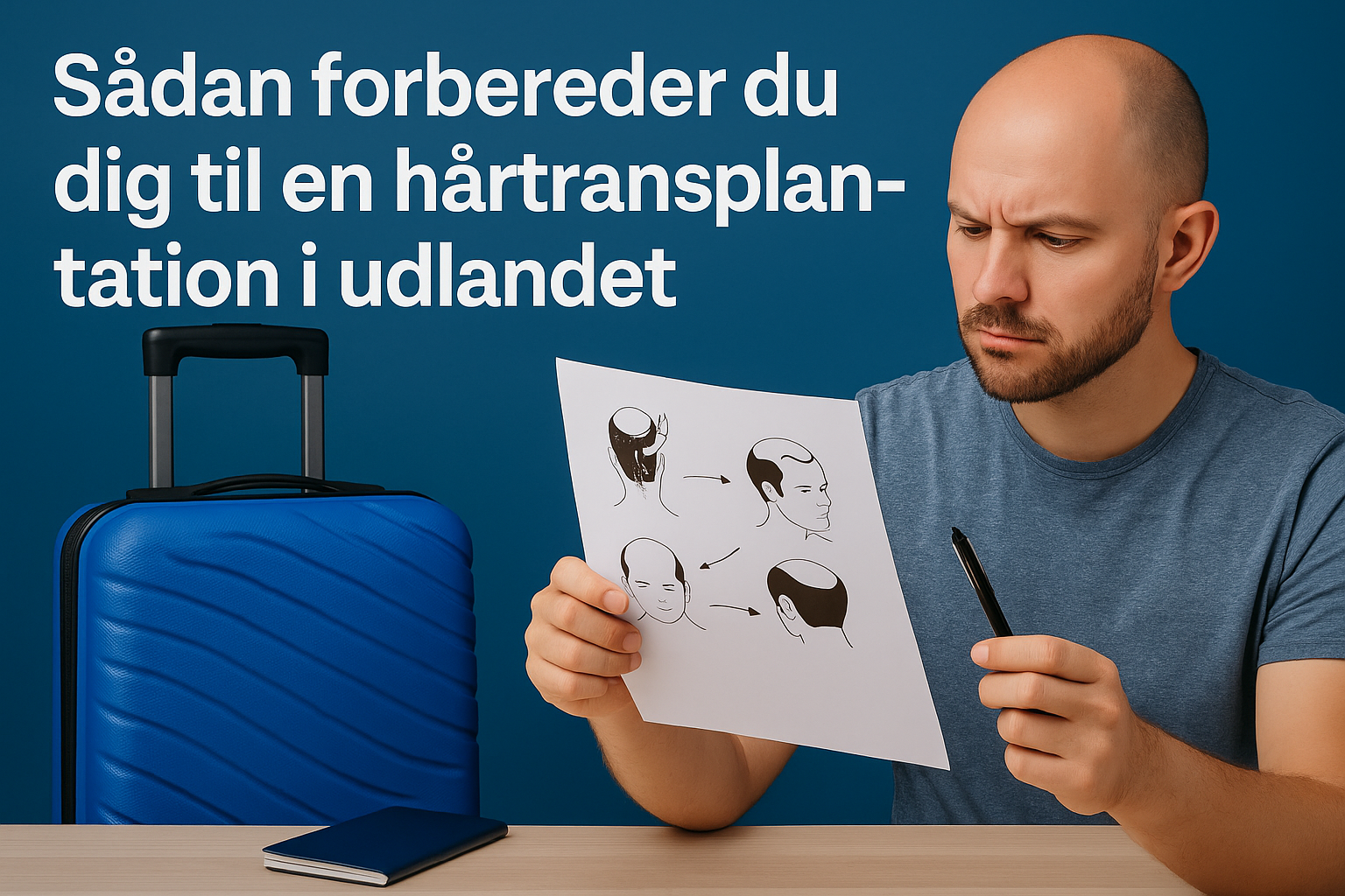 rejsepakke til hårtransplantation